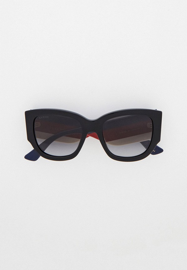 женские квадратные солнцезащитные очки gucci, черные