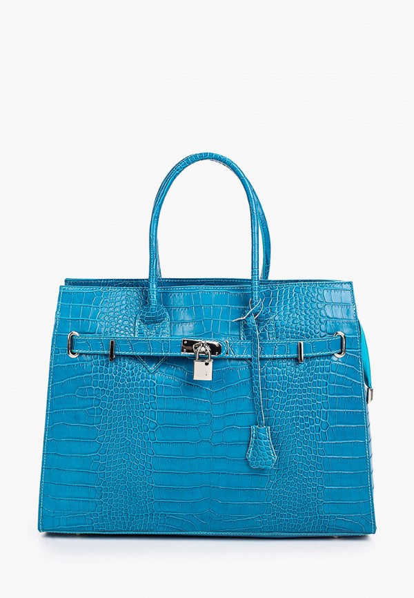 женская сумка с ручками giorgio costa, голубая