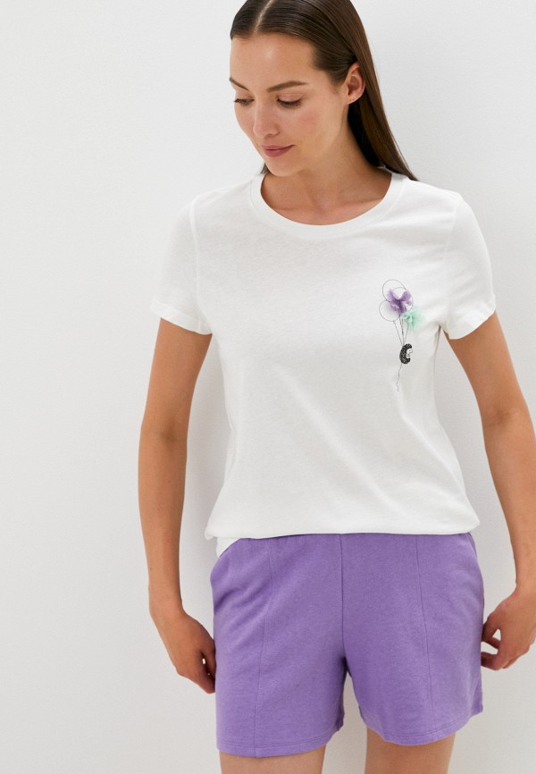 женская футболка vero moda, белая