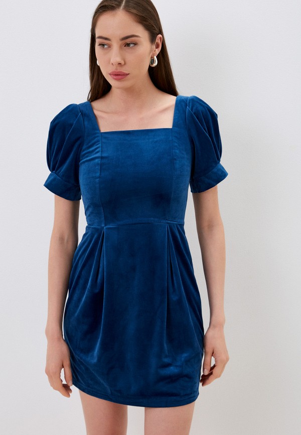 женское повседневные платье icehot, синее