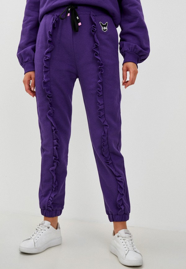 женские спортивные брюки j.b4, фиолетовые