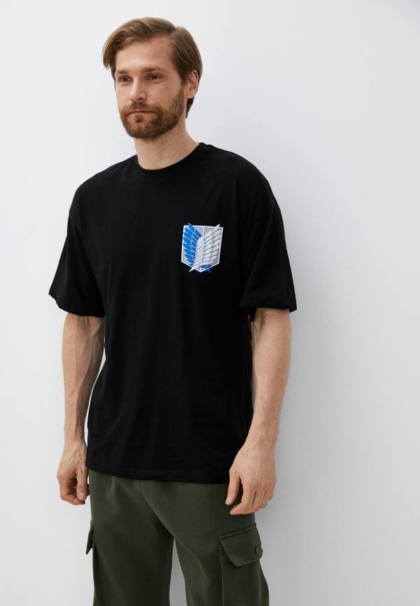 мужская футболка с коротким рукавом aarhon, черная