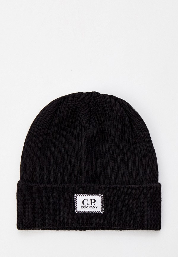 шапка c.p. company для мальчика, черная