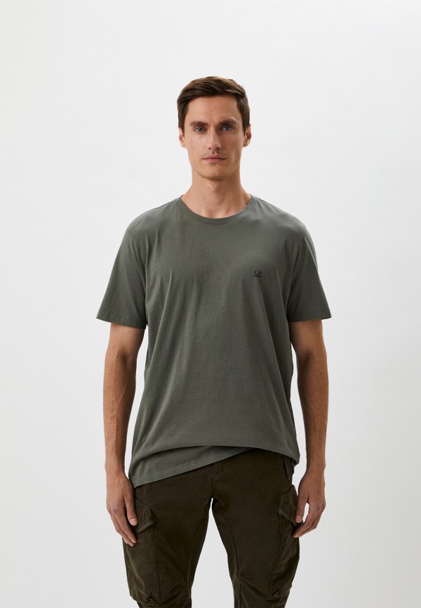 мужская футболка с коротким рукавом c.p. company, хаки