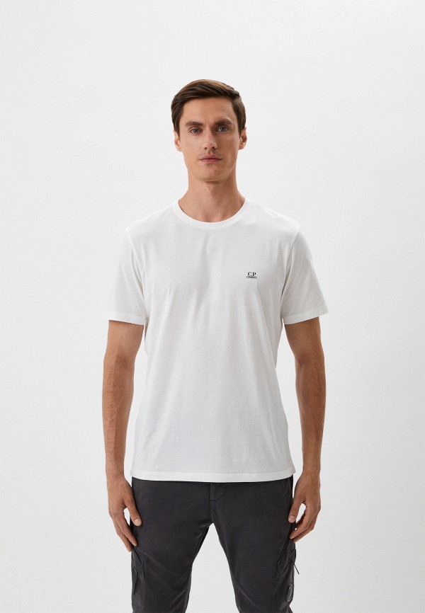 мужская футболка с коротким рукавом c.p. company, белая
