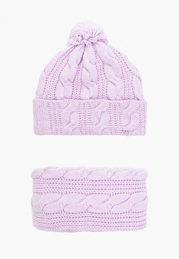 шарф emporio armani для девочки, фиолетовый