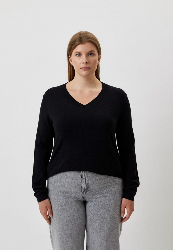 женский пуловер marina rinaldi sport, черный