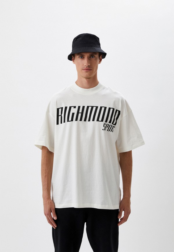 мужская футболка с коротким рукавом richmond sport, белая