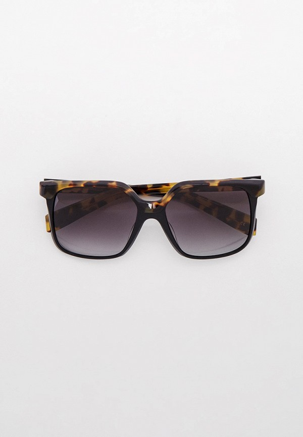женские квадратные солнцезащитные очки kaleos, коричневые