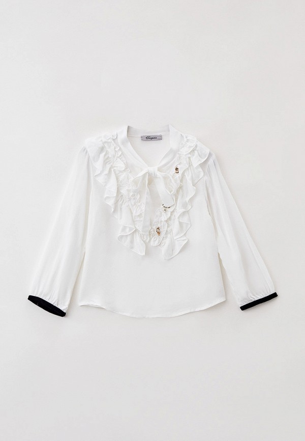 блузка choupette для девочки, белая