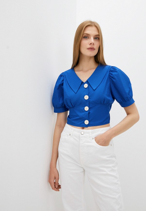 женская блузка с коротким рукавом fragarika, синяя