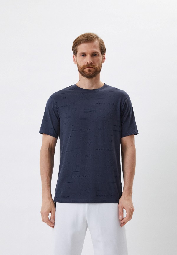 мужская футболка с коротким рукавом armani exchange, серая