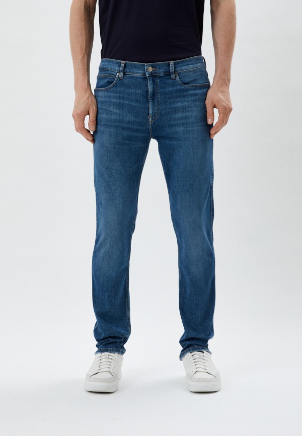 мужские прямые джинсы hugo, синие