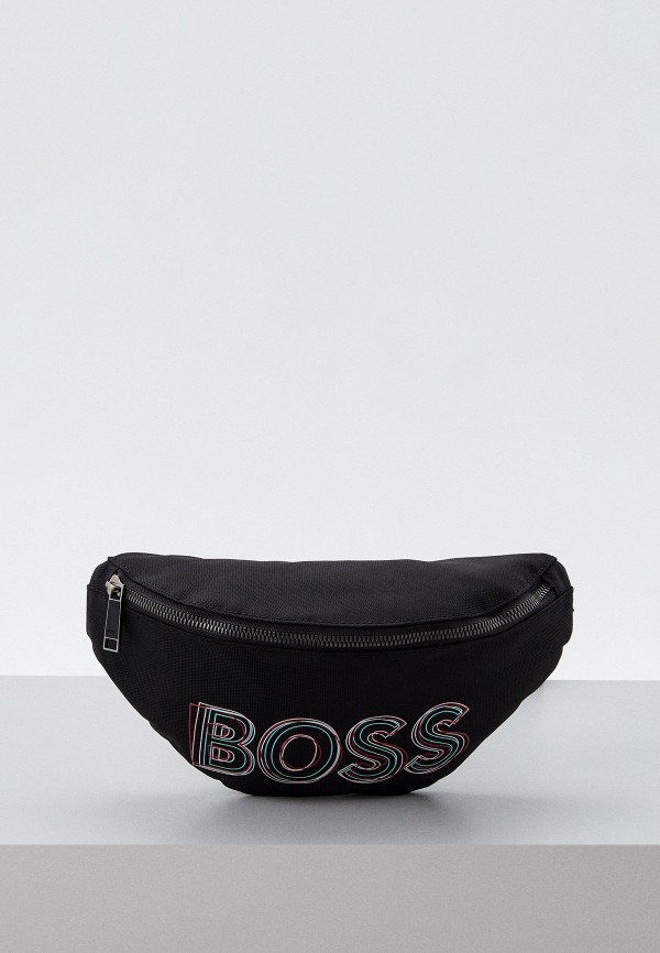 мужская поясные сумка boss, черная