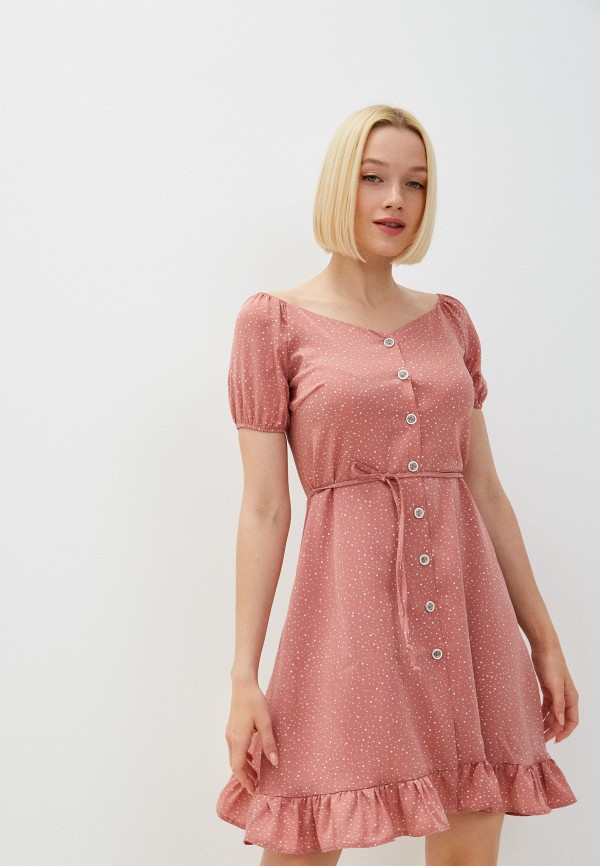 женское повседневные платье unicomoda, розовое