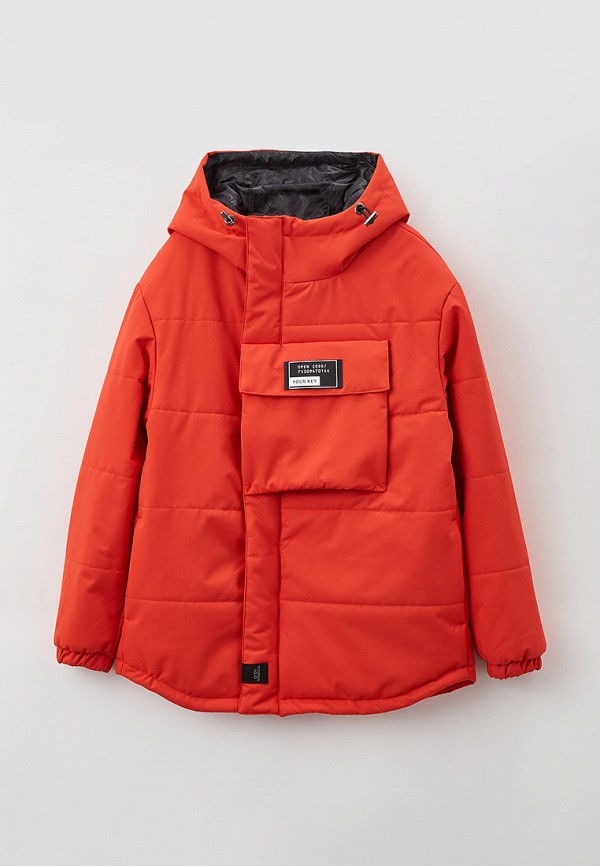 утепленные куртка orby для мальчика, оранжевая