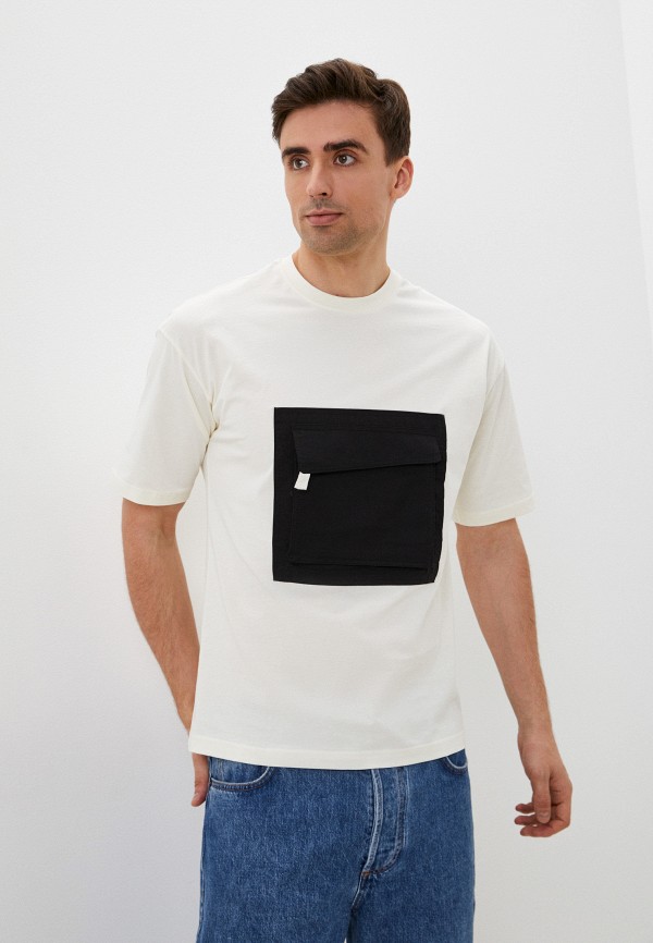 мужская футболка с коротким рукавом f.g.z, бежевая