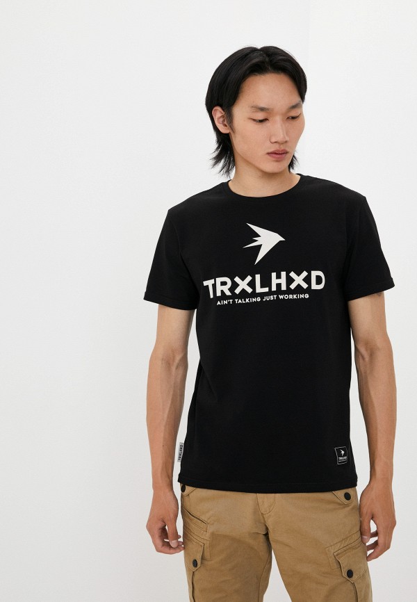 мужская футболка с коротким рукавом trailhead, черная