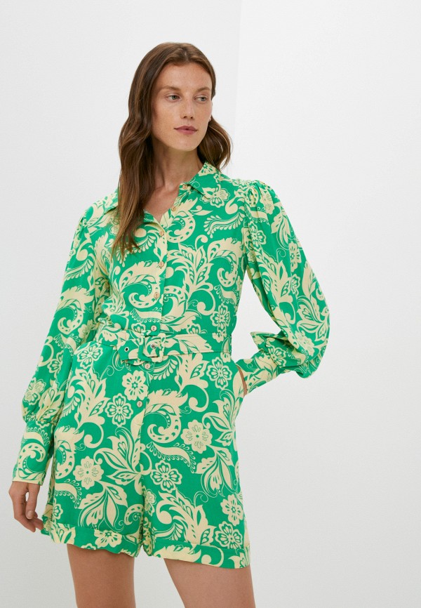 женский комбинезон с шортами lakressi, зеленый
