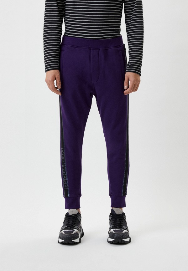мужские спортивные брюки dsquared2, фиолетовые