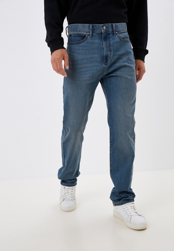 мужские прямые джинсы marks & spencer, голубые