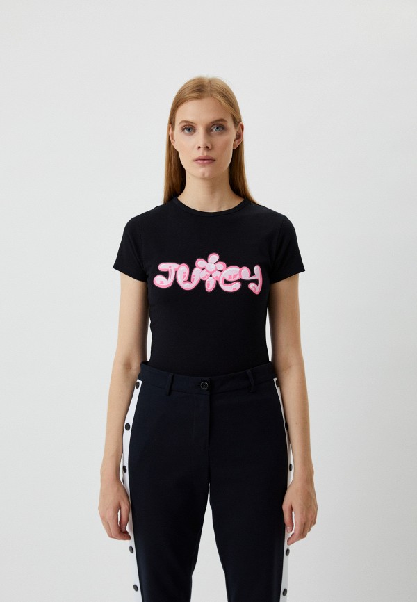 женская футболка juicy couture, черная