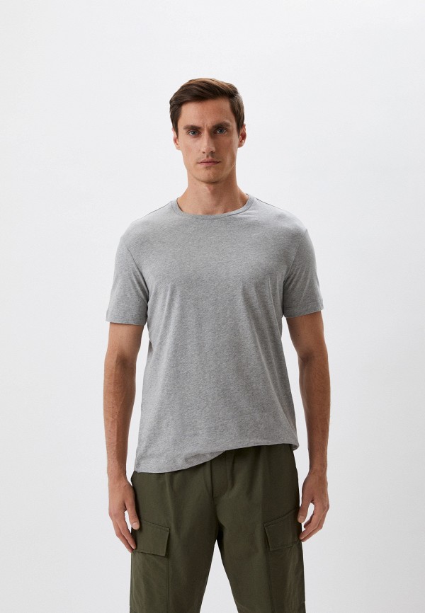 мужская футболка с коротким рукавом trussardi, серая