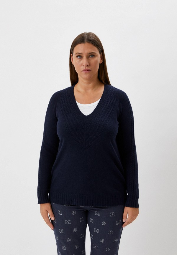 женский пуловер marina rinaldi sport, синий