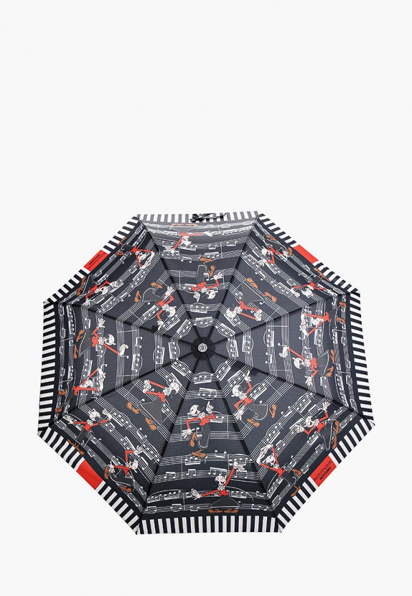 женский складные зонт boutique moschino, черный