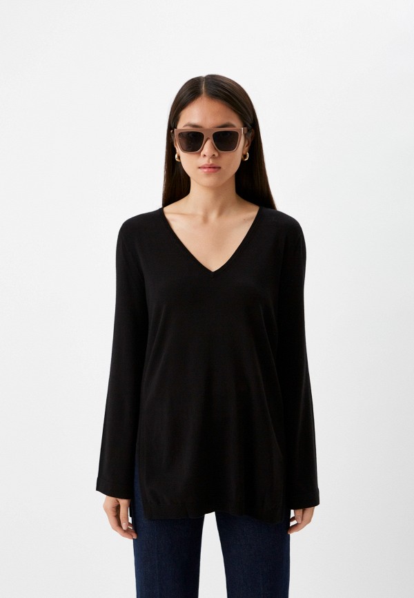 женский пуловер twinset milano, черный