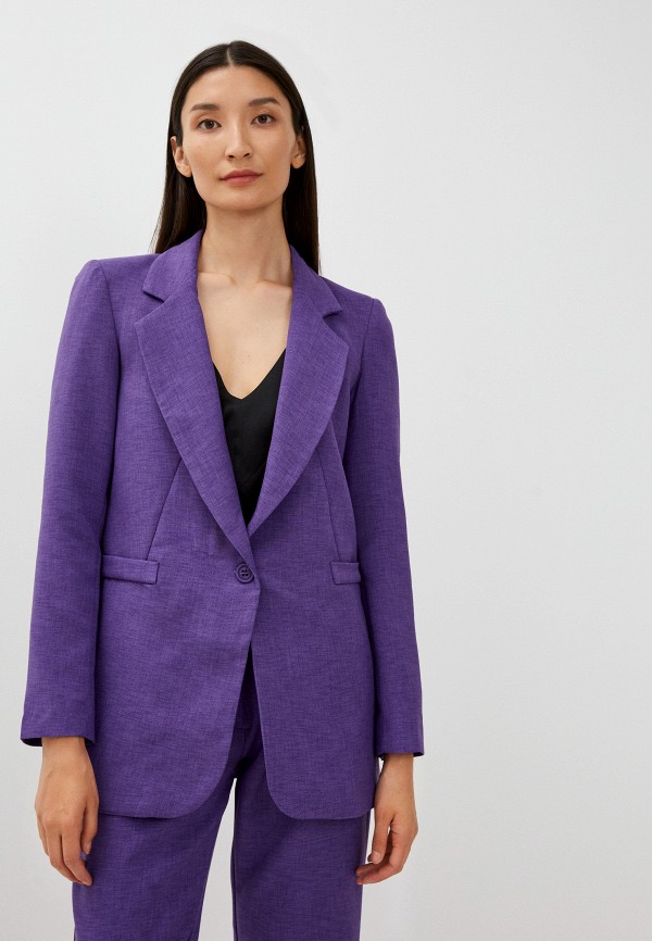 женский пиджак rinascimento, фиолетовый