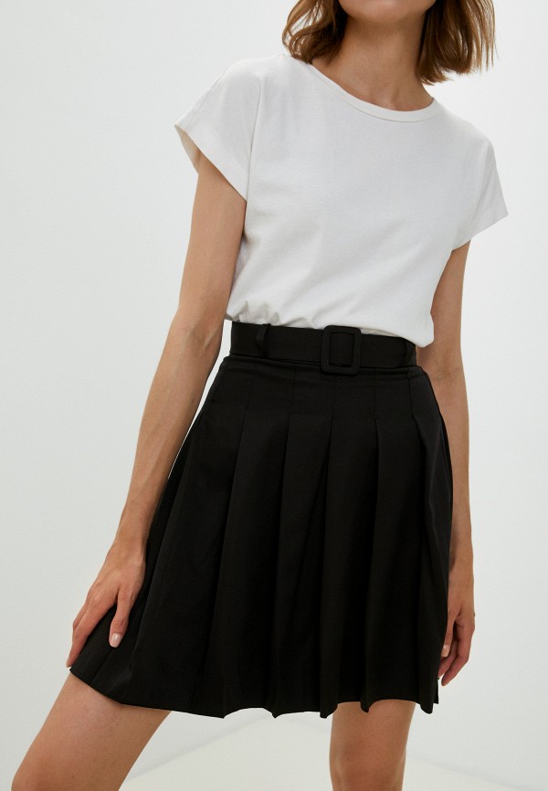 женская плиссированные юбка moona store, черная