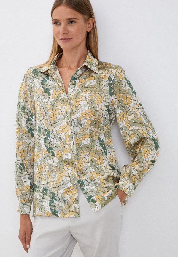 женская блузка с длинным рукавом moona store, зеленая