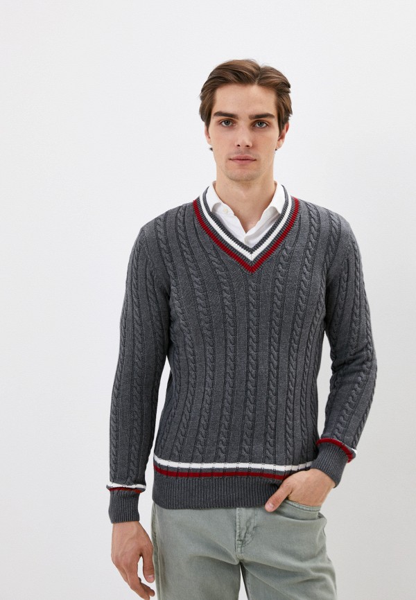 мужской пуловер giorgio di mare, серый