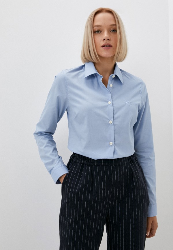 женская рубашка с длинным рукавом jimmy sanders, голубая