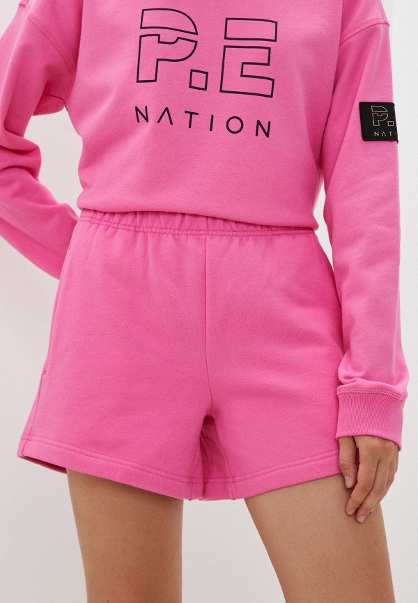 женские спортивные шорты p.e nation, розовые