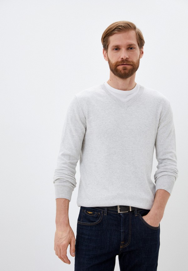 мужской пуловер basics & more, серый