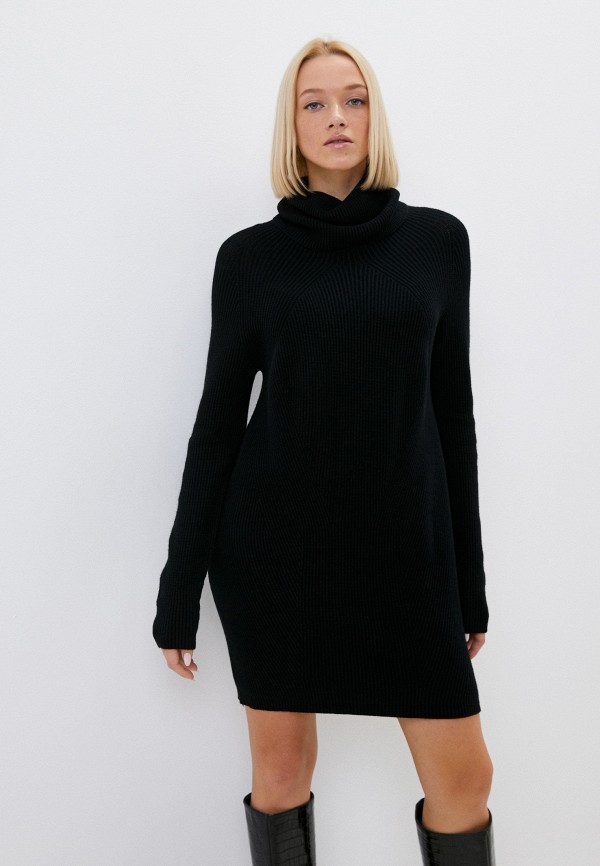 женское платье-свитеры kontatto, черное