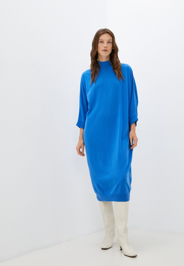 женское платье-свитеры kontatto, синее