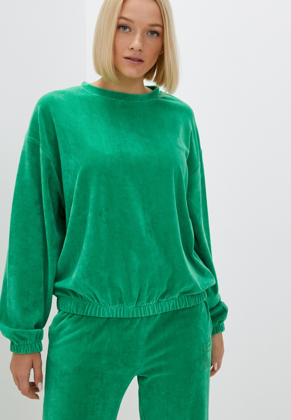 женский свитшот kontatto, зеленый