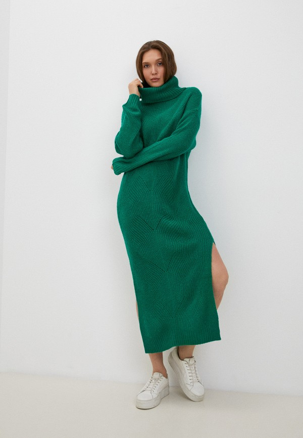 женское платье-свитеры fracomina, зеленое