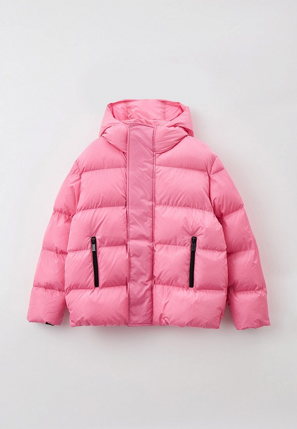 утепленные куртка dsquared2 для девочки, розовая