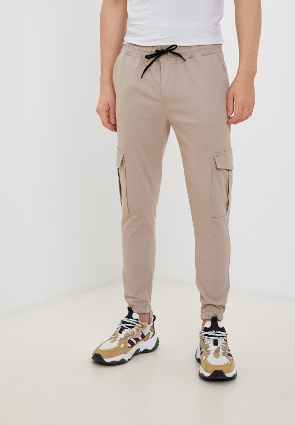 мужские брюки карго f.g.z, бежевые