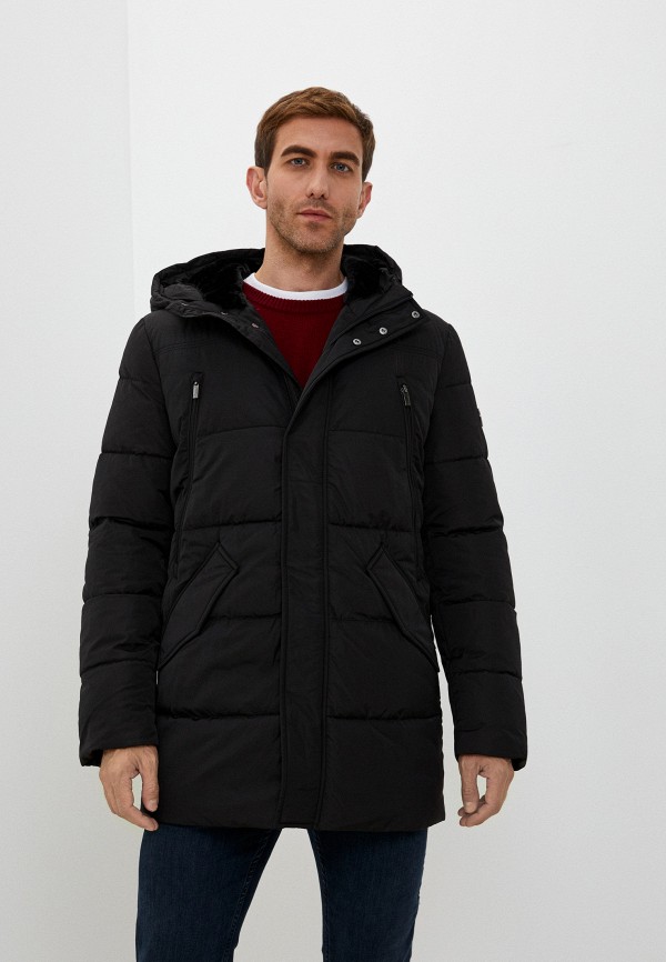 мужская утепленные куртка madzerini, черная