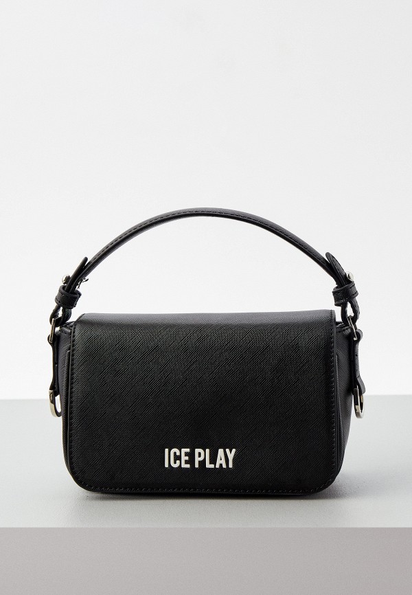 женская сумка с ручками ice play, черная