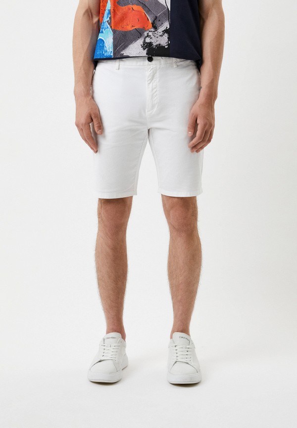 мужские джинсовые шорты hugo, белые