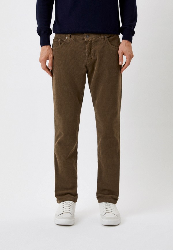мужские прямые брюки malagrida, коричневые