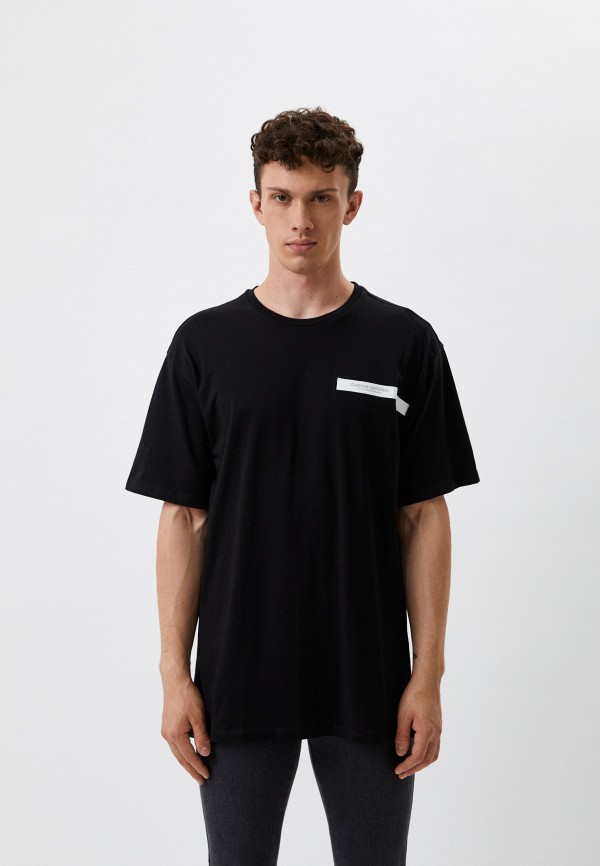 мужская футболка с коротким рукавом costume national contemporary, черная