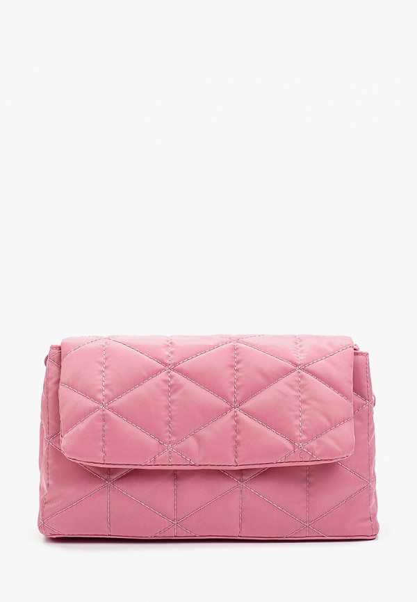 женская сумка через плечо united colors of benetton, розовая