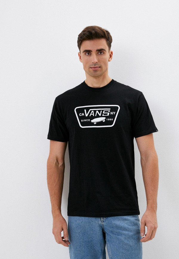 мужская футболка с коротким рукавом vans, черная